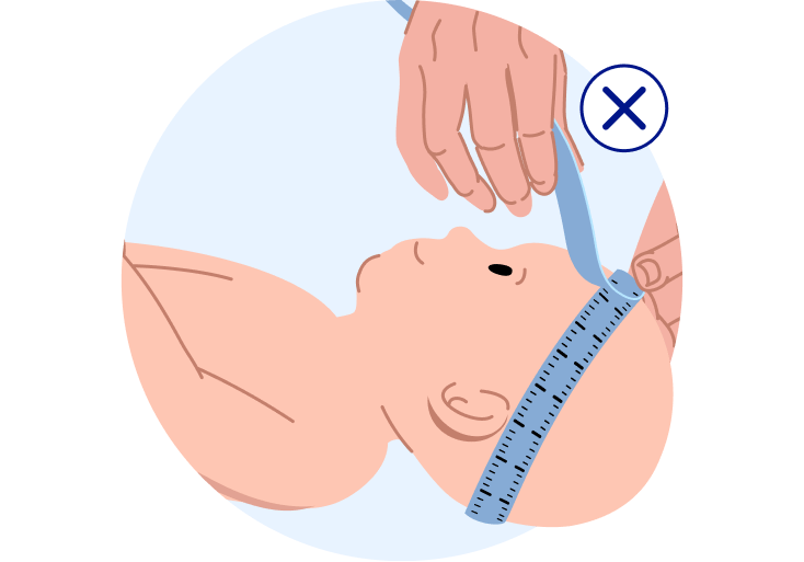 Baby head size check wrong