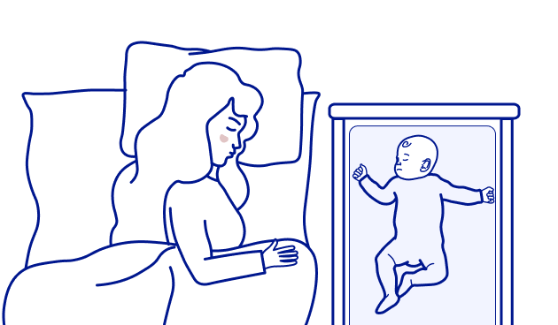 Mom sleeps wright