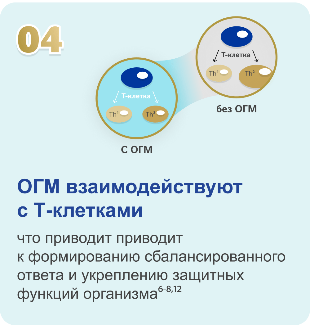 ОГМ взаимодействуют с Т-клетками