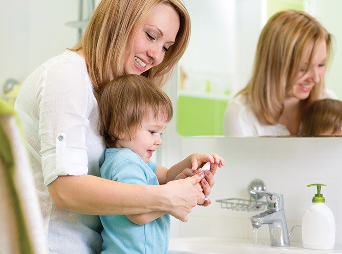 Учим ребенка мыть руки
