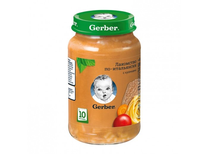 Растительно-мясное пюре Gerber Лакомство по-итальянски