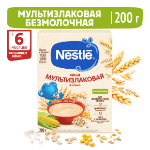 NESTLÉ® Безмолочная мультизлаковая каша 4 злака