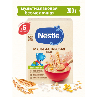 NESTLÉ® Безмолочная мультизлаковая каша 4 злака