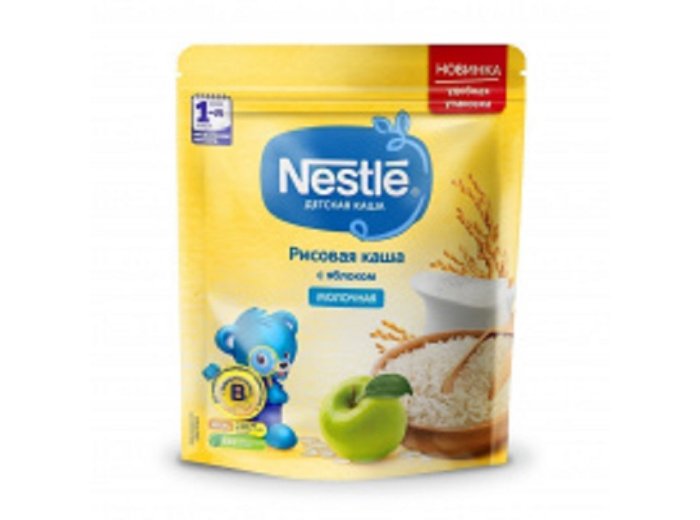 Nestlé Молочная рисовая каша с яблоком