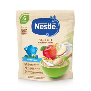 NESTLÉ® Молочная овсяная каша с яблоком