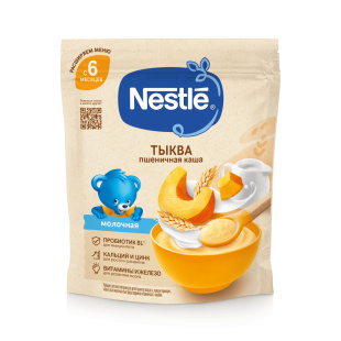 Nestlé® Молочная пшеничная каша с тыквой