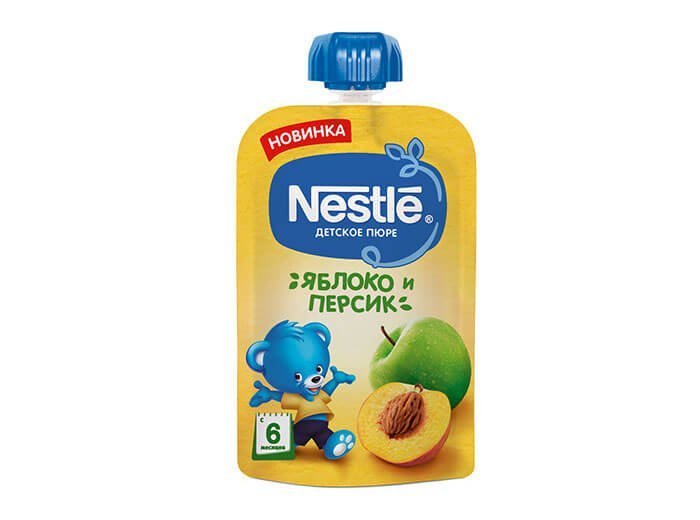Фруктовое пюре Nestlé «Яблоко и персик»