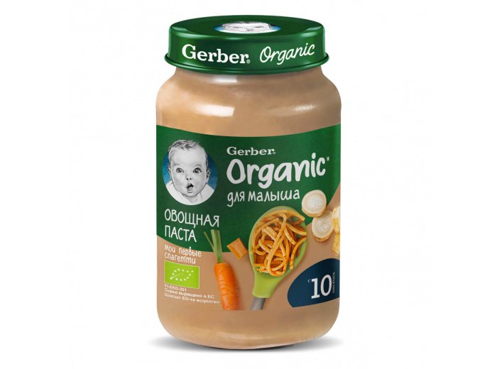 Овощные консервы с молоком и макаронами Gerber Овощная паста