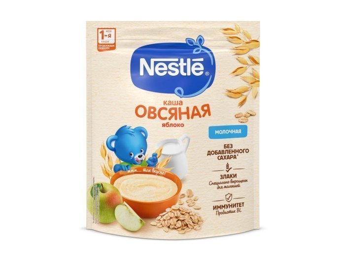 NESTLÉ Молочная овсяная каша с яблоком