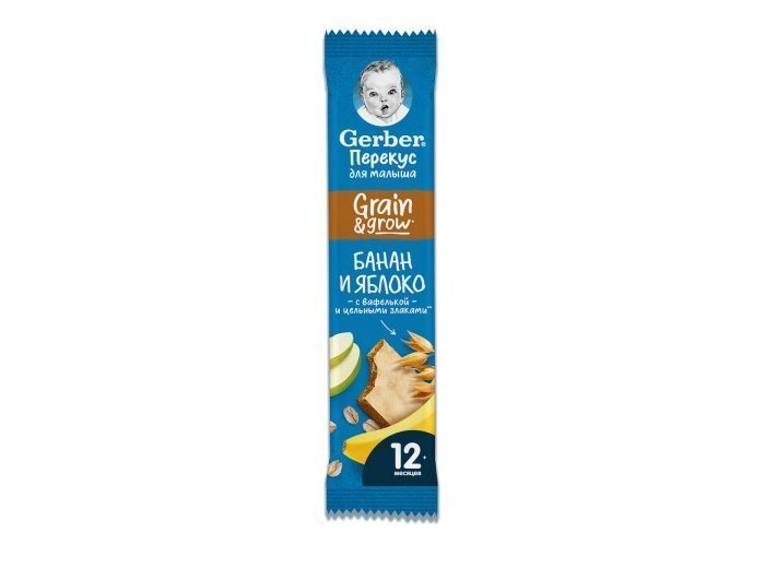 Фруктово-злаковый батончик Gerber Банан и яблоко