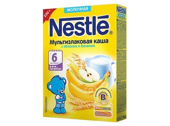 Детские молочные каши Нестле