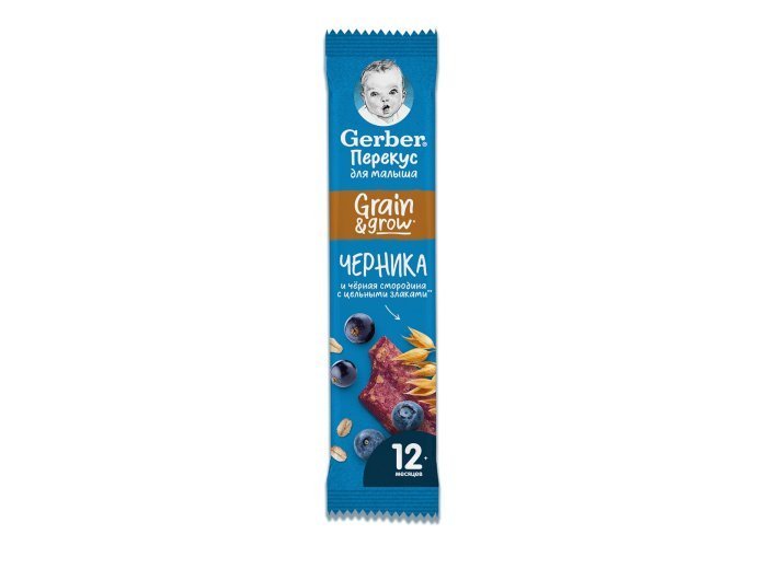 Фруктово-злаковый батончик Gerber Черника и черная смородина