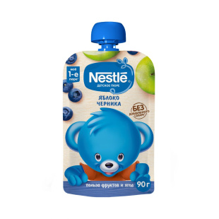 Фруктовое пюре NESTLÉ® «Яблоко и Черника»