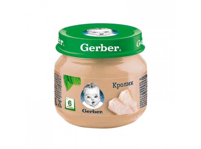 Мясное пюре Gerber Кролик