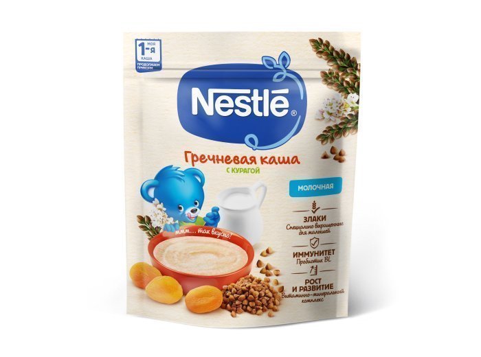 Nestlé Молочная гречневая каша с курагой