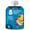 Фруктовое пюре GERBER Яблоко, груша, малина, черника, обогащенное витамином C