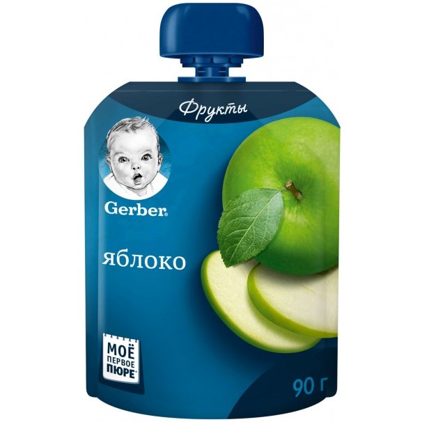Фруктовое пюре Gerber Яблоко, обогащенное витамином С - фото 1