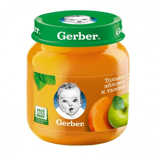 Фруктово-овощное пюре Gerber Яблоко и тыква - фото 1