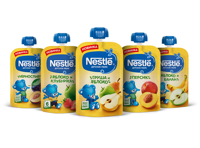 Детские пюре NESTLÉ®