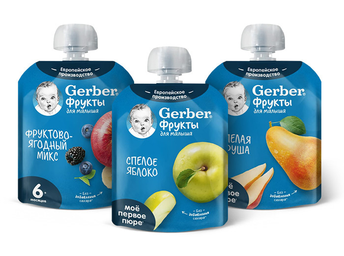 Пюре в мягкой упаковке