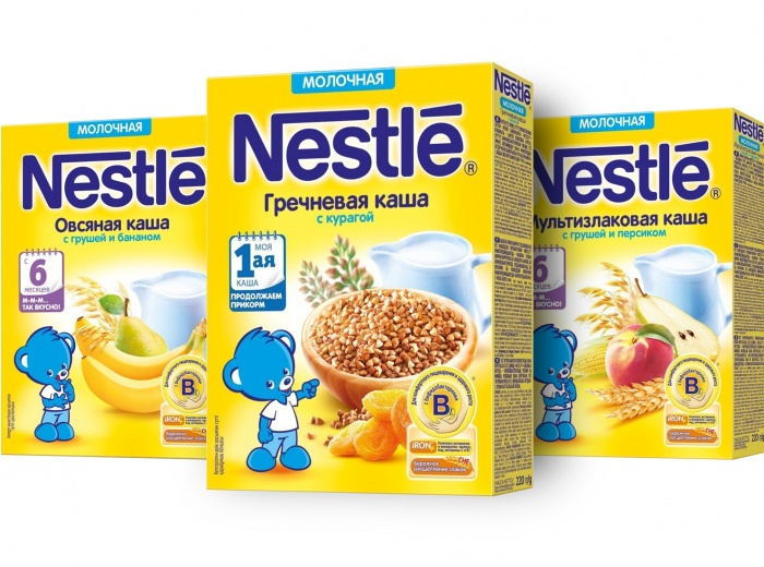 Детские молочные каши NESTLÉ