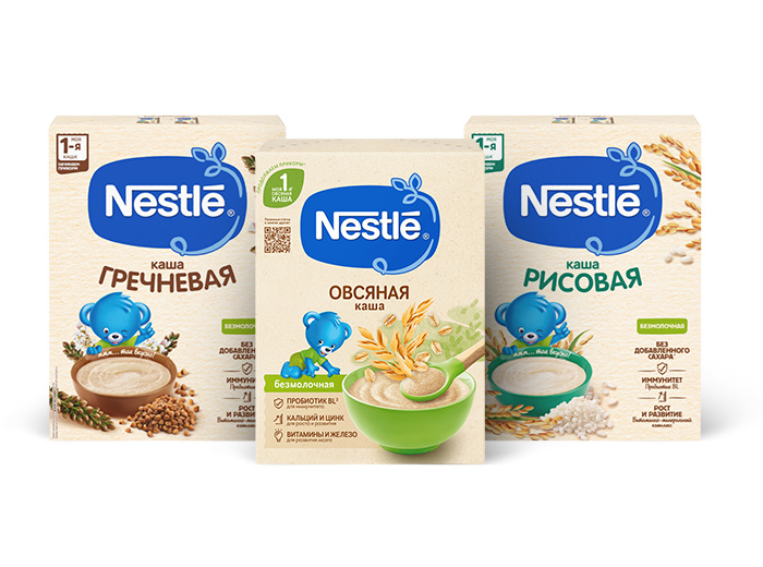 Детские безмолочные каши NESTL&Eacute;