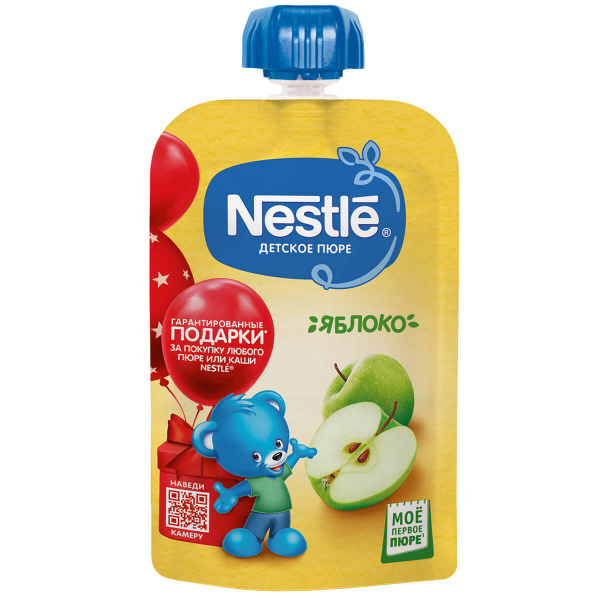 Пюре Nestle «Яблоко» | Детское яблочное пюре Нестле