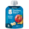 Фруктовое пюре GERBER Яблоко, банан, обогащенное витамином С 90г. - фото 1
