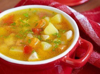 Овощной суп с клёцками «Сытый дачник»